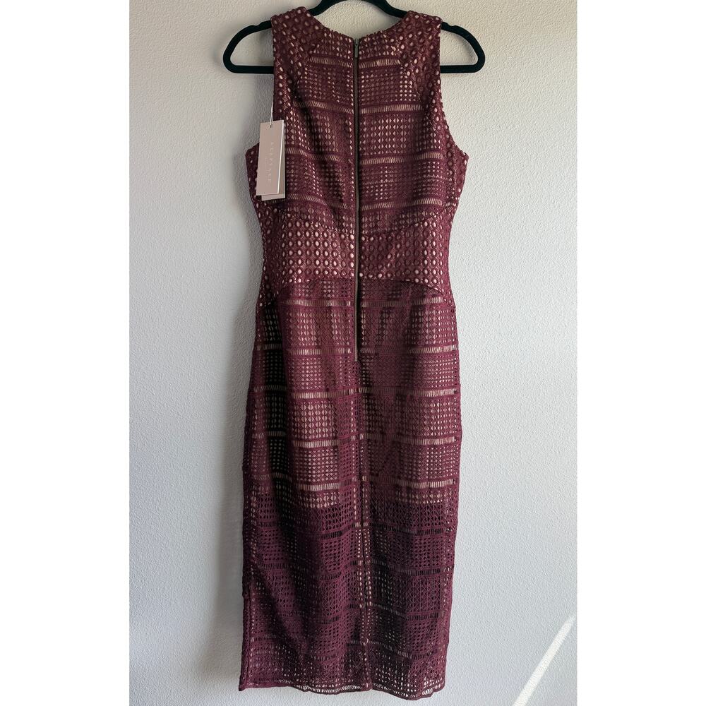 Keepsake the Label Sweet Nothing Midi Dress in Fig Womens Med Wedding Guest NWT - Picture 3 of 14